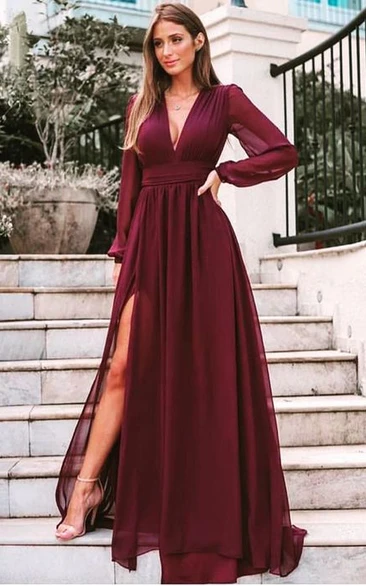 Evening Gowns With Long Sleeve ...